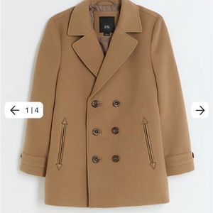 New without tags River Island Kids double bread Pea Coat
